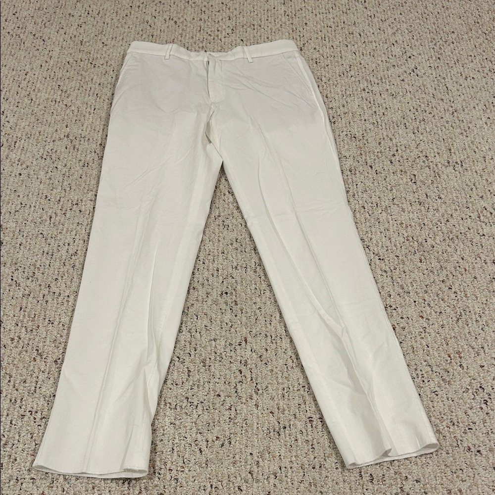 Elegant Men's White Dress Pants
